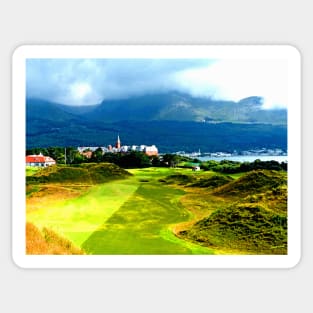 9th Hole at Royal County Down Sticker